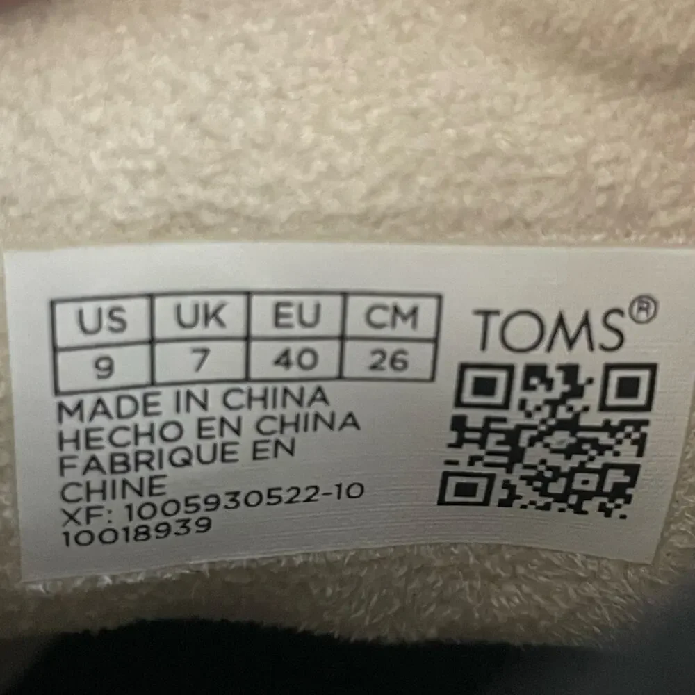 Toms cream leather